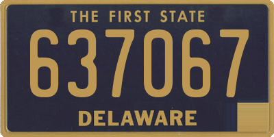 DE license plate 637067