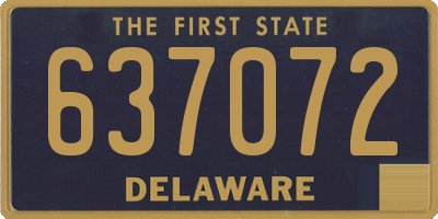DE license plate 637072