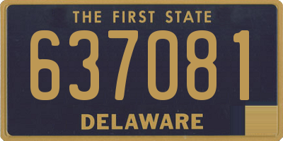 DE license plate 637081