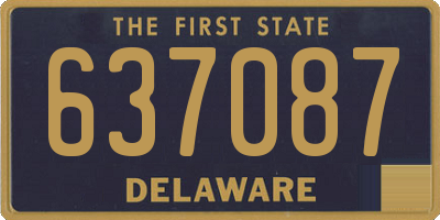 DE license plate 637087