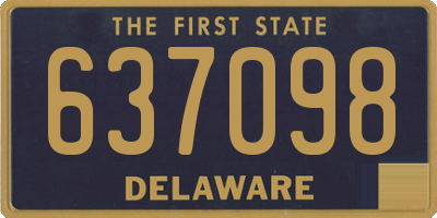 DE license plate 637098