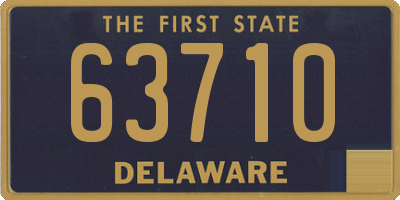 DE license plate 63710