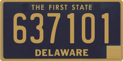 DE license plate 637101