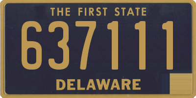 DE license plate 637111