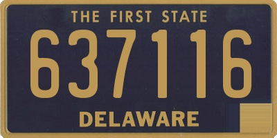 DE license plate 637116
