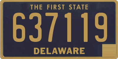 DE license plate 637119
