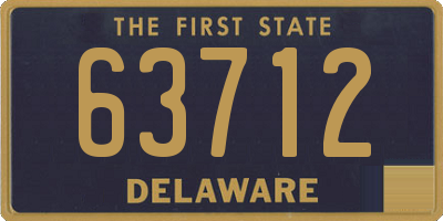 DE license plate 63712