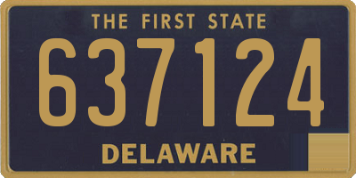 DE license plate 637124