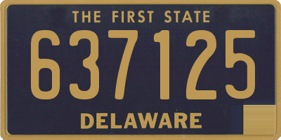 DE license plate 637125