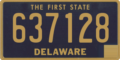 DE license plate 637128