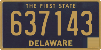DE license plate 637143