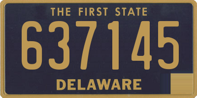 DE license plate 637145