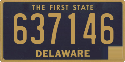 DE license plate 637146