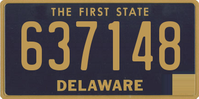 DE license plate 637148