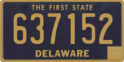 DE license plate 637152
