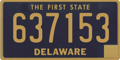 DE license plate 637153