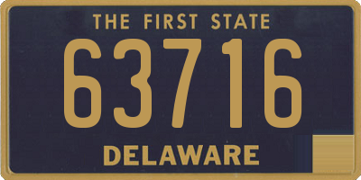 DE license plate 63716