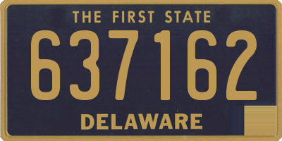 DE license plate 637162