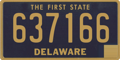 DE license plate 637166