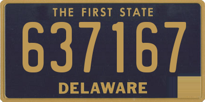 DE license plate 637167