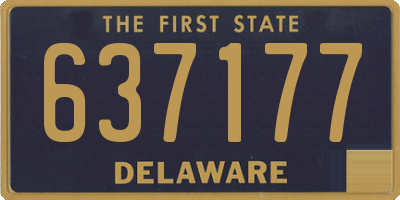 DE license plate 637177