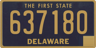 DE license plate 637180
