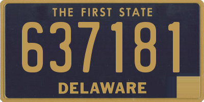 DE license plate 637181
