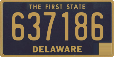 DE license plate 637186
