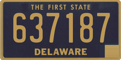 DE license plate 637187