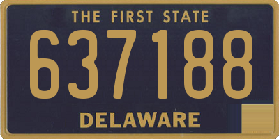 DE license plate 637188