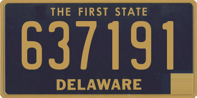 DE license plate 637191