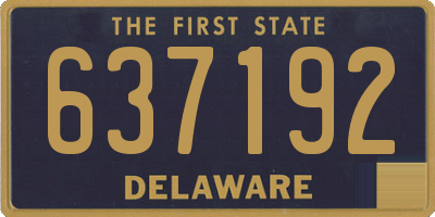 DE license plate 637192
