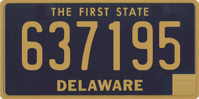 DE license plate 637195