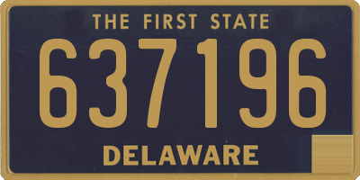DE license plate 637196