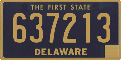 DE license plate 637213