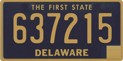 DE license plate 637215