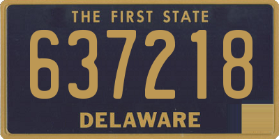 DE license plate 637218