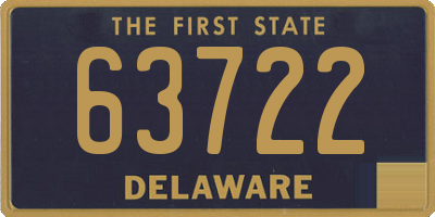 DE license plate 63722