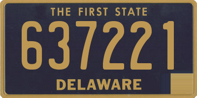 DE license plate 637221