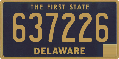 DE license plate 637226