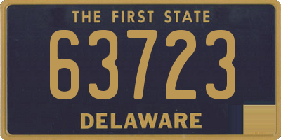 DE license plate 63723
