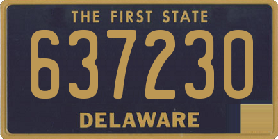 DE license plate 637230