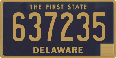 DE license plate 637235