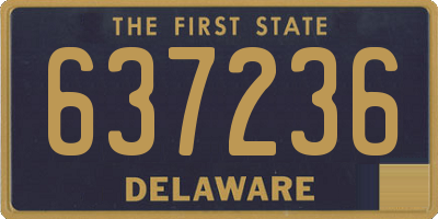 DE license plate 637236