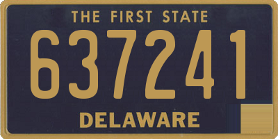 DE license plate 637241