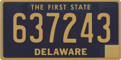 DE license plate 637243