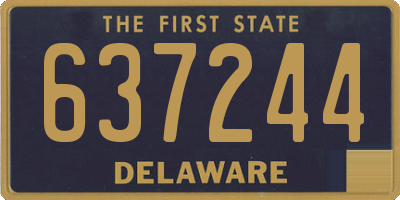 DE license plate 637244