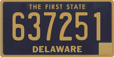 DE license plate 637251