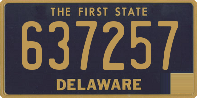 DE license plate 637257