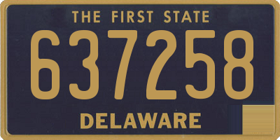 DE license plate 637258